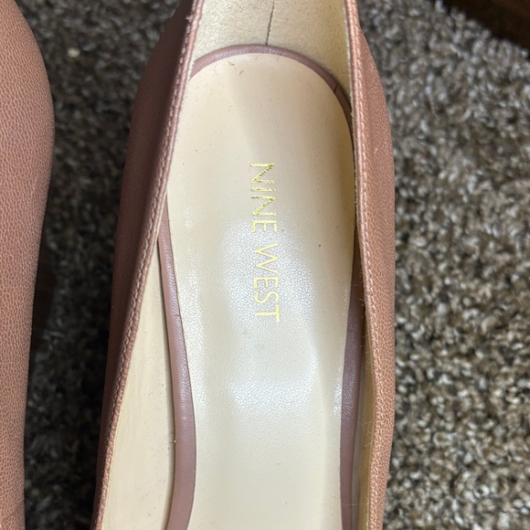 Nine West Nude Block Heel Pumps - Picture 4 of 7
